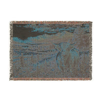 Load image into Gallery viewer, Personalized Highland Cow Blanket | Custom Woven Throw | Family Homestead Gift