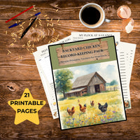 Load image into Gallery viewer, Backyard Chicken Record-Keeping Pack | 21 Printable Flock Trackers