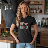 Load image into Gallery viewer, Be Kind, heart, distressed look style, loving Christian shirt, cute Believer shirt, women&#39;s clothing, shirt / hoodie from JL; JL - 111
